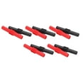 thumbnail image 4 of Coupleur de Fiche Banane, Rallonge de Fiche Banane 4mm Rouge/noir Matériaux PVC de Haute Qualité 10 Pcs pour Test Numérique de Puissance Électrique, 4 of 8