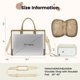 thumbnail image 3 of Bolsa para portátil LOVEVOOK Canvas Work de 15.6 pulgadas para mujer, color beige, 3 of 8