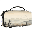 thumbnail image 2 of Herdesigns Forest Carry Case Compatible with Nintendo Switch 2, with 20 Game Card Slots, Watercolor Misty Forest Portable Travel Carrying Case Pouch for Accessories & Games, 2 of 8