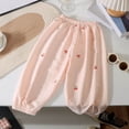 thumbnail image 2 of Gubotare Girls Skinny Pants Girls Skinny Pants with Pockets, Elasticized Waistband, School Pants for Teen Girls Size 9-10 (Pink,9-10 Years), 2 of 3