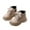 Beige, variant on Toddler Boys Short Boots Kids Outdoor Waterproof Hiking Ankle Booties Non-Slip Baby Snow Boots Toddler Boy Combat Boots(Black,11.5 Little Kid)
