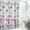Purple Butterfly, variant on Waterproof Shower Curtain, Polyester material with 12 Hooks 72x72 inches, Corgi