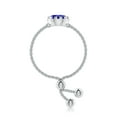 thumbnail image 3 of ANGARA Natural Multi Prong-Set Tanzanite Solitaire Bolo Ring in 14K White Gold for Women (Size-6mm) | December Birthstone, Birthday, Anniversary, Jewelry Gift for Women | Natural Tanzanite Ring, 3 of 8