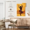 thumbnail image 5 of Elephant Stock Indian Classical Dance Wall Art - Vertical Canvas Wall Art - Living Room Wall Decor - Dance Canvas - Black And Orange Decor - 30" x 45", 5 of 8