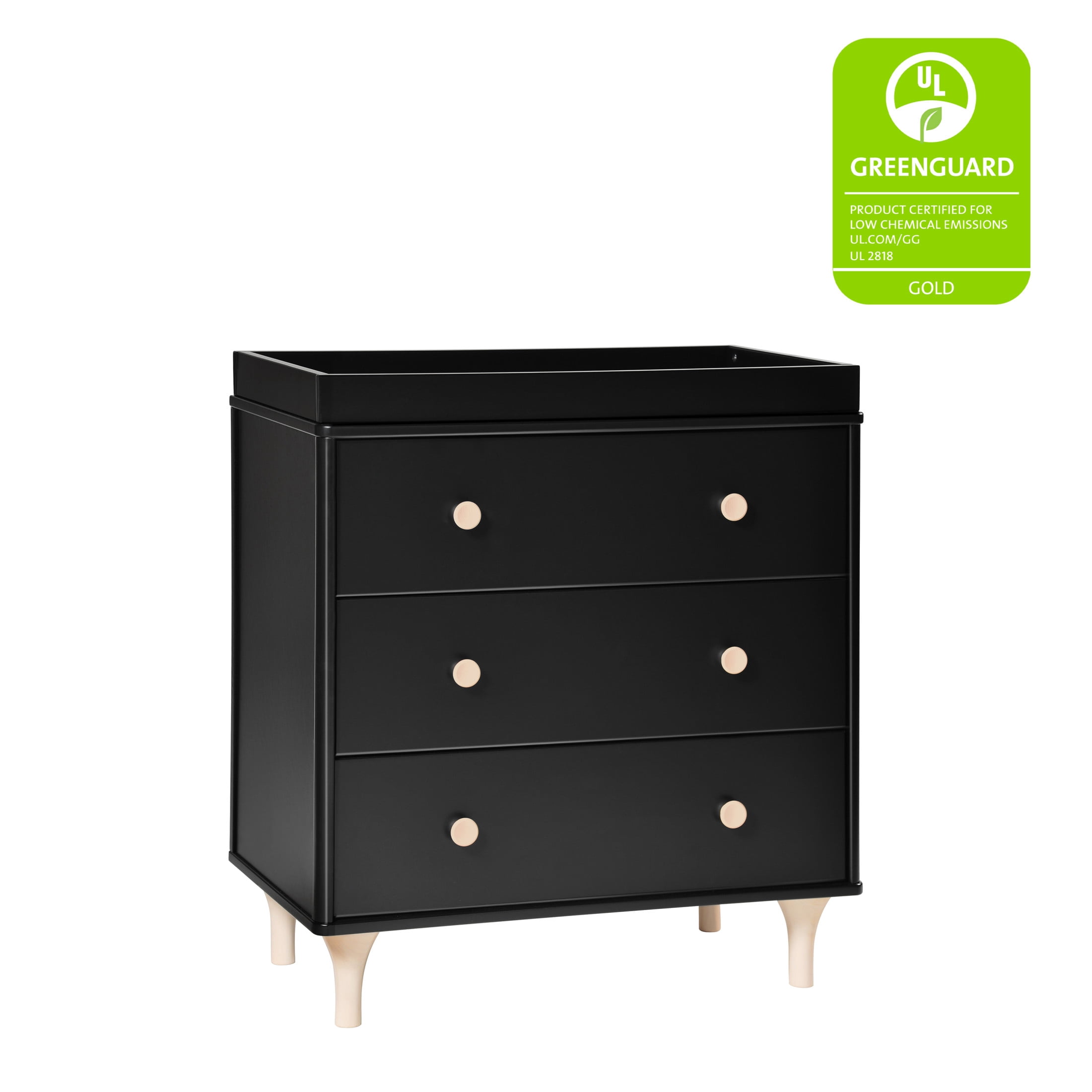 Babyletto Lolly 3-Drawer Compact Changer Dresser with Removable Changing Tray (34")