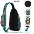 thumbnail image 3 of Abstract Tribal Style Crossbody Backpack, Ink and Sketch Sling Bag for Daily Commuting, 3 of 5