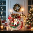 thumbnail image 1 of Uklsqma Sac Cadeau de Noël en Velours Pomme / Sac en Tissu Rouge Vin avec Poignée Robuste / Sac à Bonbons Réutilisable Petit Emballage Cadeau / Pochette de Rangement Décoration Veille de Noël, 1 of 6