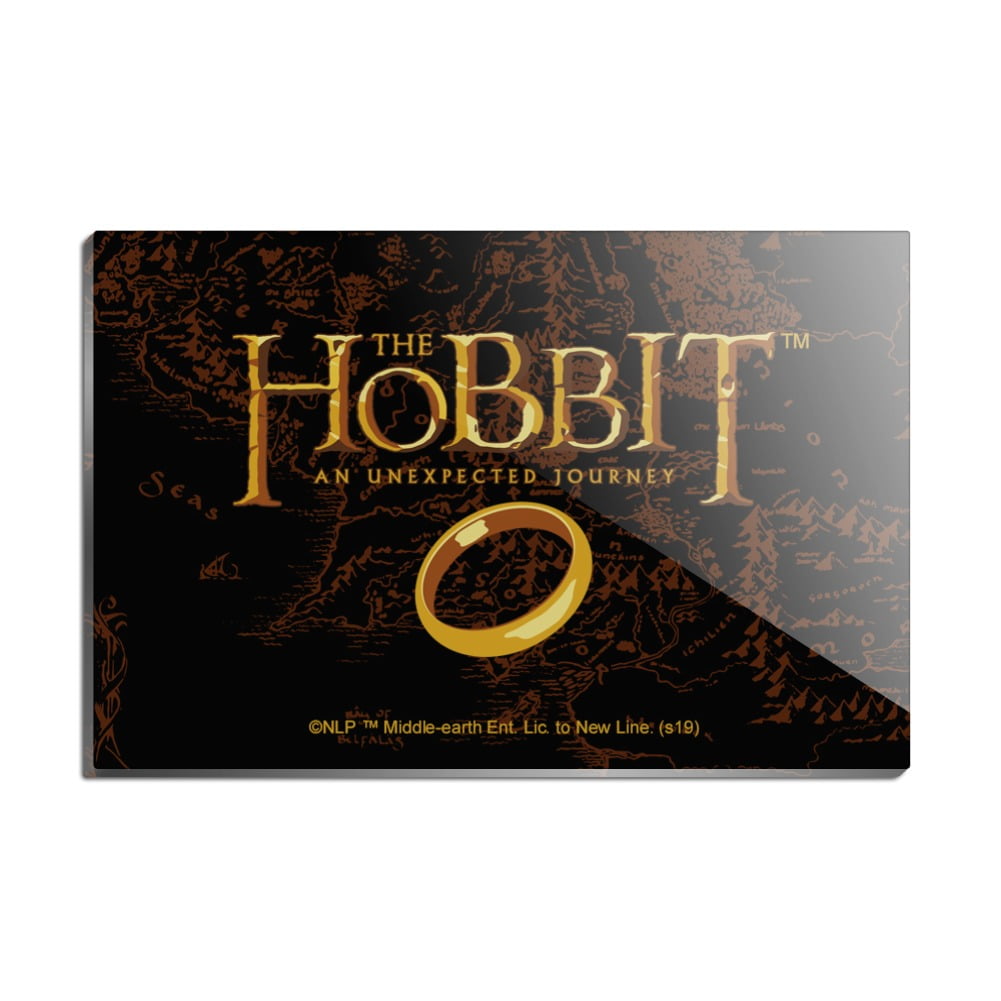 The Hobbit An Unexpected Journey Logo Rectangle Acrylic Fridge ...