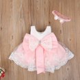 thumbnail image 1 of EIMELI Princesse Fleur Fille Robe d'Été Tutu Anniversaire Fête Robes Baptême Dentelle Mariage Enfants Robe Formelle Robe Robe 18-24 Mois, 1 of 6