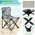 thumbnail image 4 of 600D Oxford Camping Chair Portable Foldable Chair Supports 220 lbs for Picnic, Fishing, Backpacking Stunning Tree, 4 of 8
