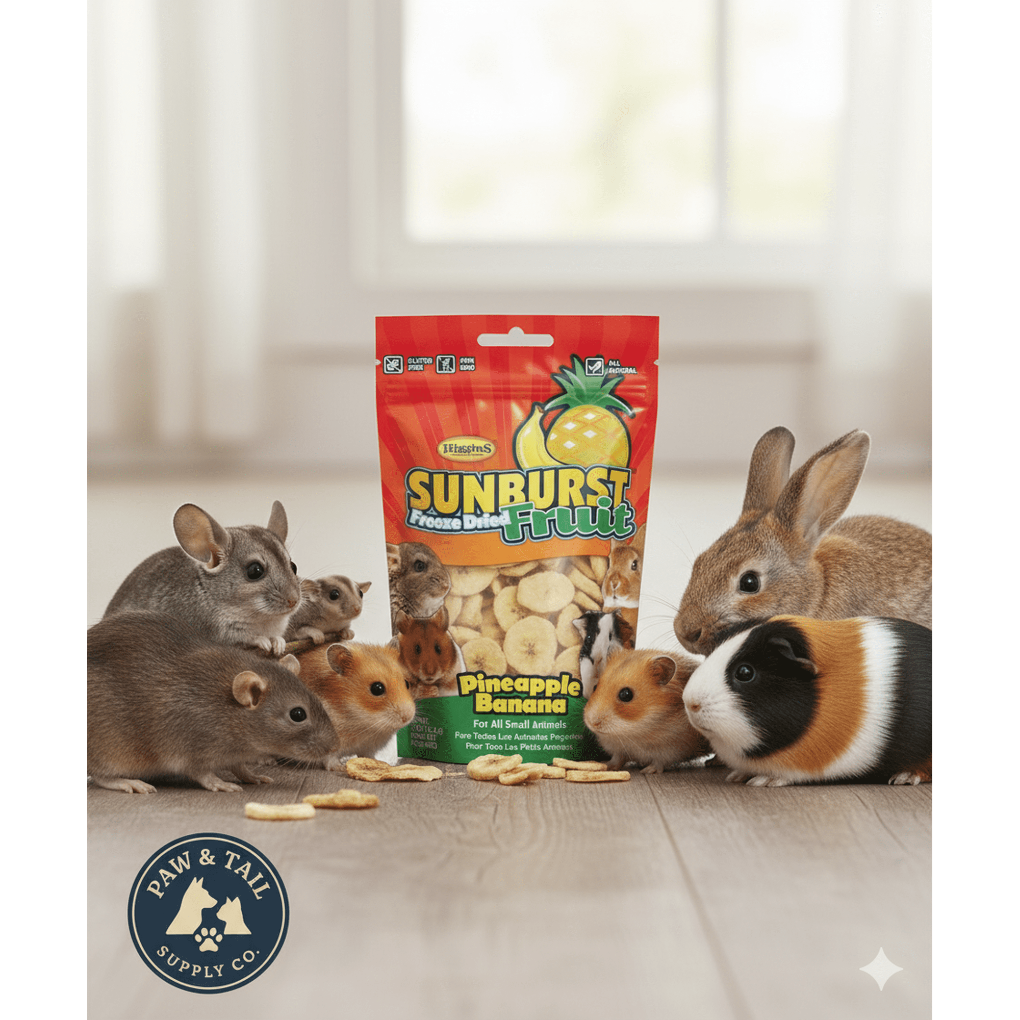 Higgins Sunburst Freeze Pineapple Banana Small Animal Treat .5oz