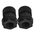 thumbnail image 2 of 2Pcs Transparent Receive Bulkhead Black PVC For Bathtubs 4.10X3.60X2.50CM, 2 of 9