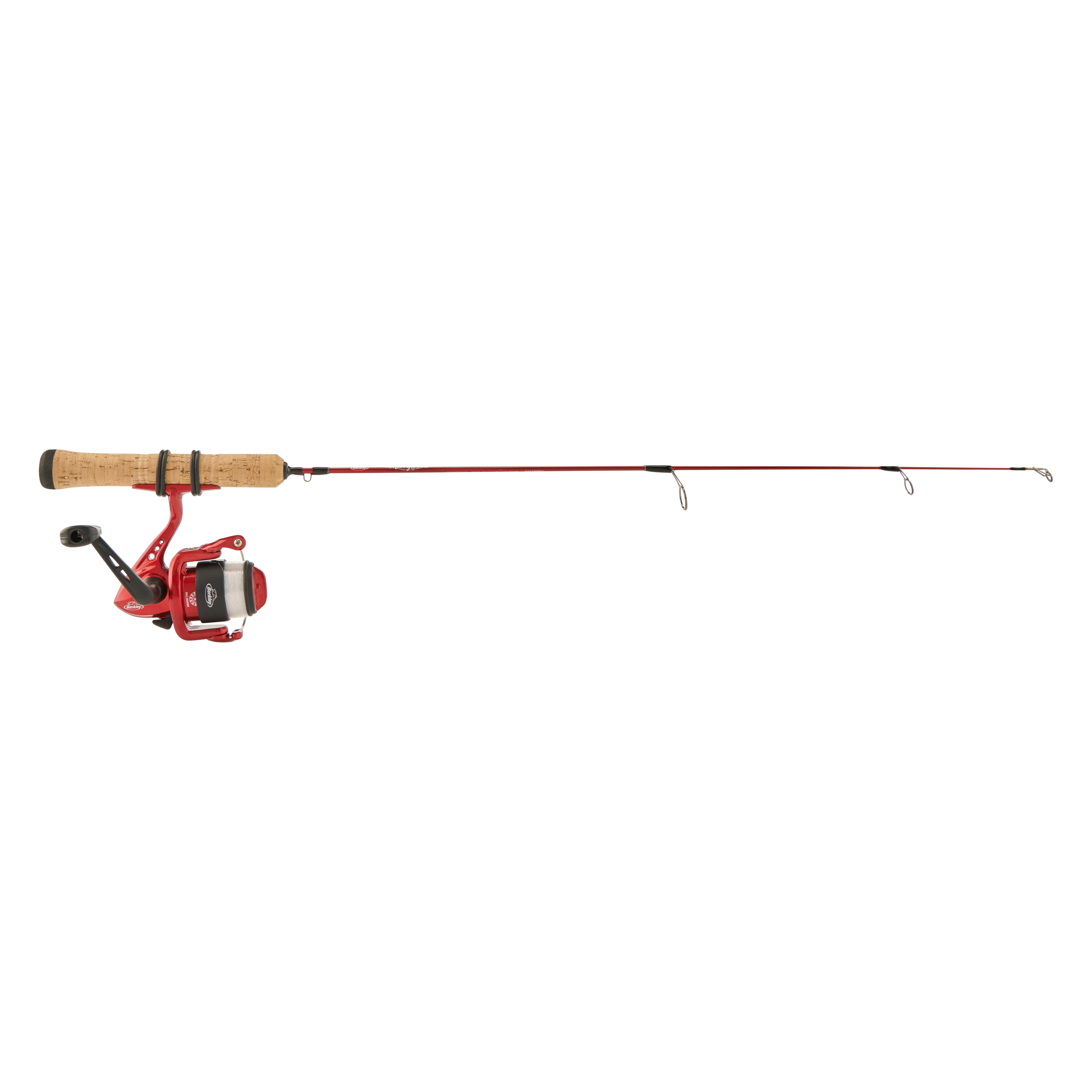 Berkley Cherrywood Ice Spinning Fishing Combo, 26" Medium Light Rod, 2000 Size Reel