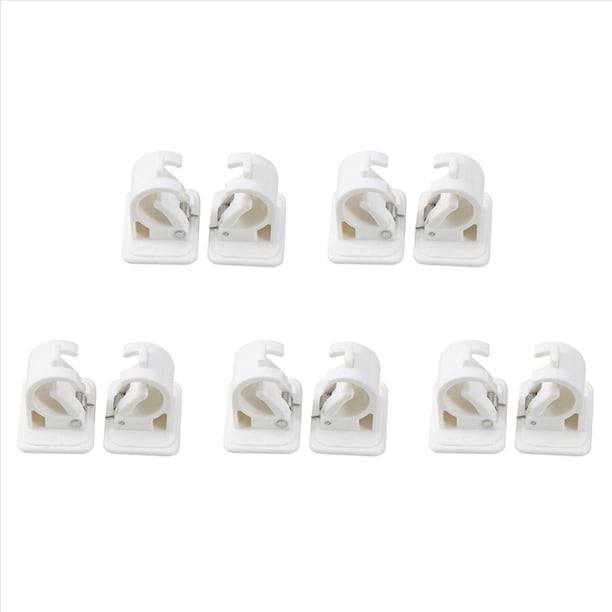 10 PCS Autoadhesivos Soporte de Varilla Toalla Soporte de Cortina Cortinas Poste Varilla Colgante Clip de Pared