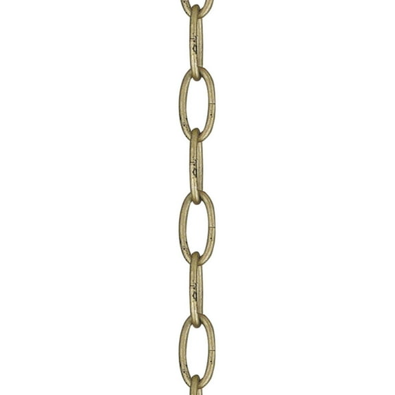 Livex Lighting Steel 3' Standard Decorative Chain In Winter Gold Finish 5607-28