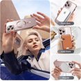 thumbnail image 4 of Matallic Glossy Clear for iPhone 11 Case Compatible with MagSafe with Plating Full Camera Protection [Strong Magnetic Attraction] Slim Thin Phone Case Shockproof for Women Girls(6.1")-Rose gold, 4 of 13