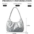 thumbnail image 4 of LinYooLi Puffer Bag Small Trendy Light Winter Nylon Designer Dumpling Bag Hobo Shoulder Handbags for Women, 4 of 7