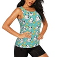 thumbnail image 2 of Fuzoiu Panda Bathing In The Bath Print Women's Workout Tank Top,Athletic Racerback Sports Tank,Tops Sleeveless Running Loose Fit Yoga Tops,Active Shirts for Yoga, Running, and Gym-X-Large, 2 of 7