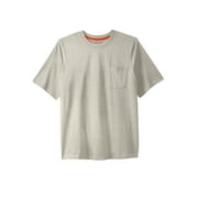 Boulder Creek By Kingsize Men's Big & Tall Heavyweight Crewneck Pocket T-Shirt