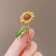 thumbnail image 3 of Broche de girasol para mujer, exquisito ramillete para traje, elegante broche para abrigo, accesorios, 3 of 4