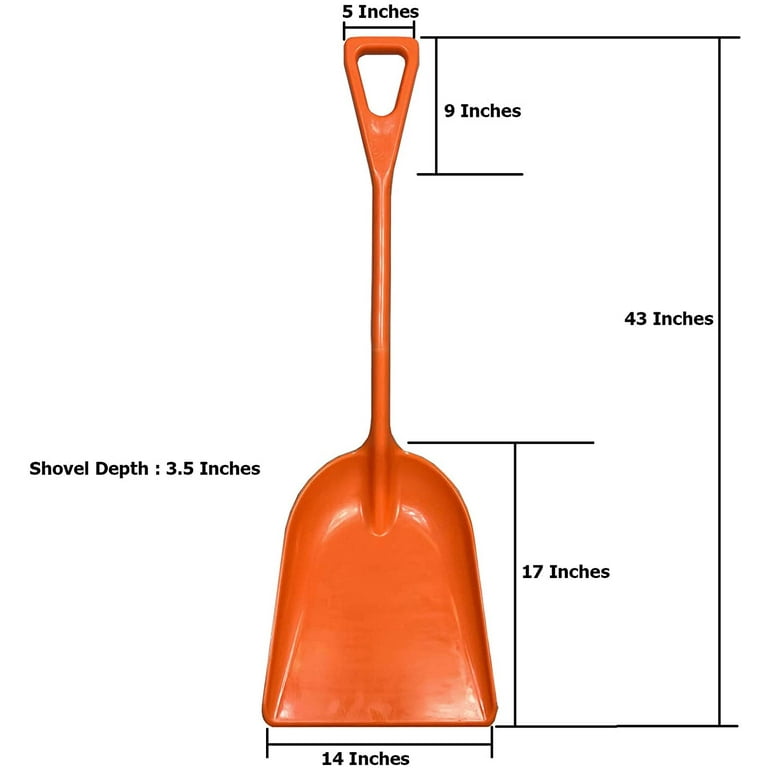 Ashmanonline Plastic Snow Shovel Durable Multi Purpose Snow Plastic Shovel. 6 Pack