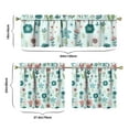 thumbnail image 6 of Farmhouse Wildflower Curtains 24" Short - 3 Panel Vintage Country Set with Bohemian Floral Print, Rod Pocket Window Treatment, 6 of 6