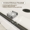 thumbnail image 6 of 44-48" W x 74" H Frameless Shower Door, Double Sliding Door with 5/16" SGCC Tempered Clear Glass, Soft-Closing, Matte Black, 6 of 12