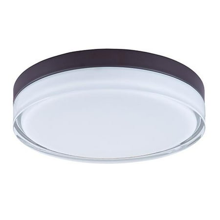 - Maxim Lighting 87634CLWTBZ Illuminaire LED Drum Shade Flush Mount Light, Bronze
