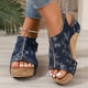 thumbnail image 1 of MKLEKYY Sandalias Planas para Mujer, de Verano, Con Velcro, Informales, Con Punta Abierta, Cómodas, para Playa, 1 of 5