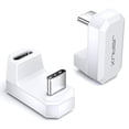 thumbnail image 1 of Adaptador USB-C a USB-C JSAUX 180° 4.0/PD 100 W blanco, paquete de 2, 1 of 7