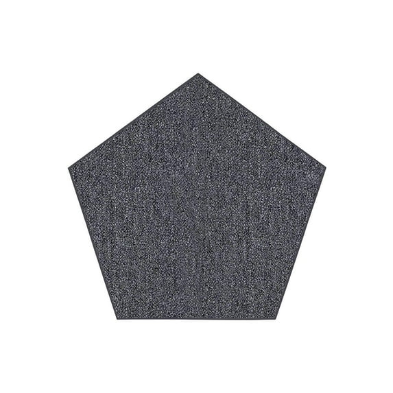 Home Queen Color World Collection Kids Favorite Indoor Outdoor Area Rug Grey - 7' Pentagon