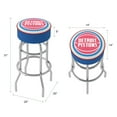 thumbnail image 2 of Trademark Gameroom Detroit Pistons Logo Bar Stool with Padded Seat, 2 of 4