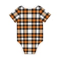 thumbnail image 2 of Rocae Orange Plaid for Baby Climbing Clothes Soft Baby Romper for Active Infants Comfortable and Breathable Crawling Jumpsuit Unisex Baby Outfit, 2 of 8