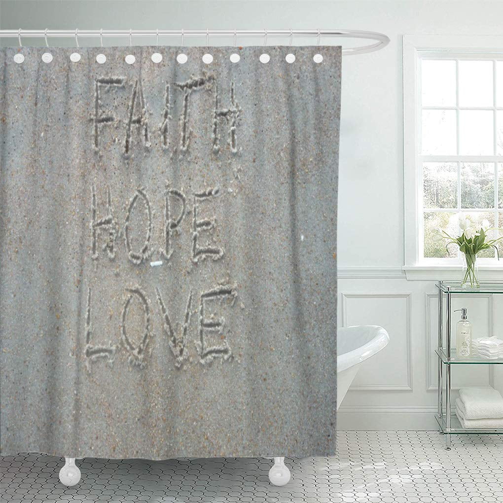 CYNLON Wedding Faith Hope Love Inspiration Holiday Corinthians Bathroom ...