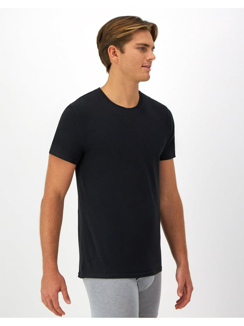 Hanes Originals Men's Stretch Crewneck T-Shirt, Moisture-Wicking