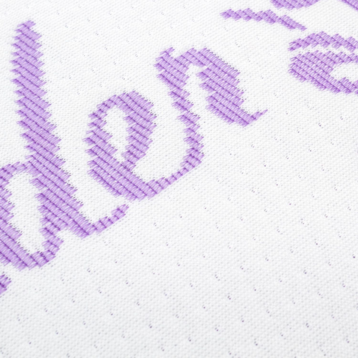 Safdie & Co. Tricoté Oreiller Lavande Blanc