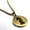 Gold, variant on Stainless Steel Knight Chess Piece Round Medallion Pendant Necklace