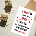 thumbnail image 5 of HANDICHI DESIGN Anniversary Card for Him & Her – Romantic Smile Love Greeting Card – Cute Couple Card for Boyfriend Girlfriend Husband Wife – Meaningful Love Card, 5 of 7