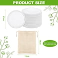 thumbnail image 2 of Organic Reusable Makeup Remover Pads, Washable Eco-Friendly Natural Bamboo Cotton Rounds for All Skin Types with, 2 of 7
