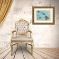 thumbnail image 3 of Rand McNally 18x14 Gold Ornate Wood Framed with Double Matting Museum Art Print Titled - Hawaii - Rand McNally 1902, 3 of 4