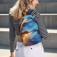 thumbnail image 6 of Naloa Red And Blue Fire Dragon A Canvas Backpack for Men Women Rucksack Casual Travel Daypack College Tote Satchel Bookbag for Teens-Medium, 6 of 7