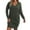 Green, variant on Fgnfyis Women V Neck Long Sleeve Cable Knit Sweater Dress Loose Oversized Sweater Dresses Pullover for Women Blue L