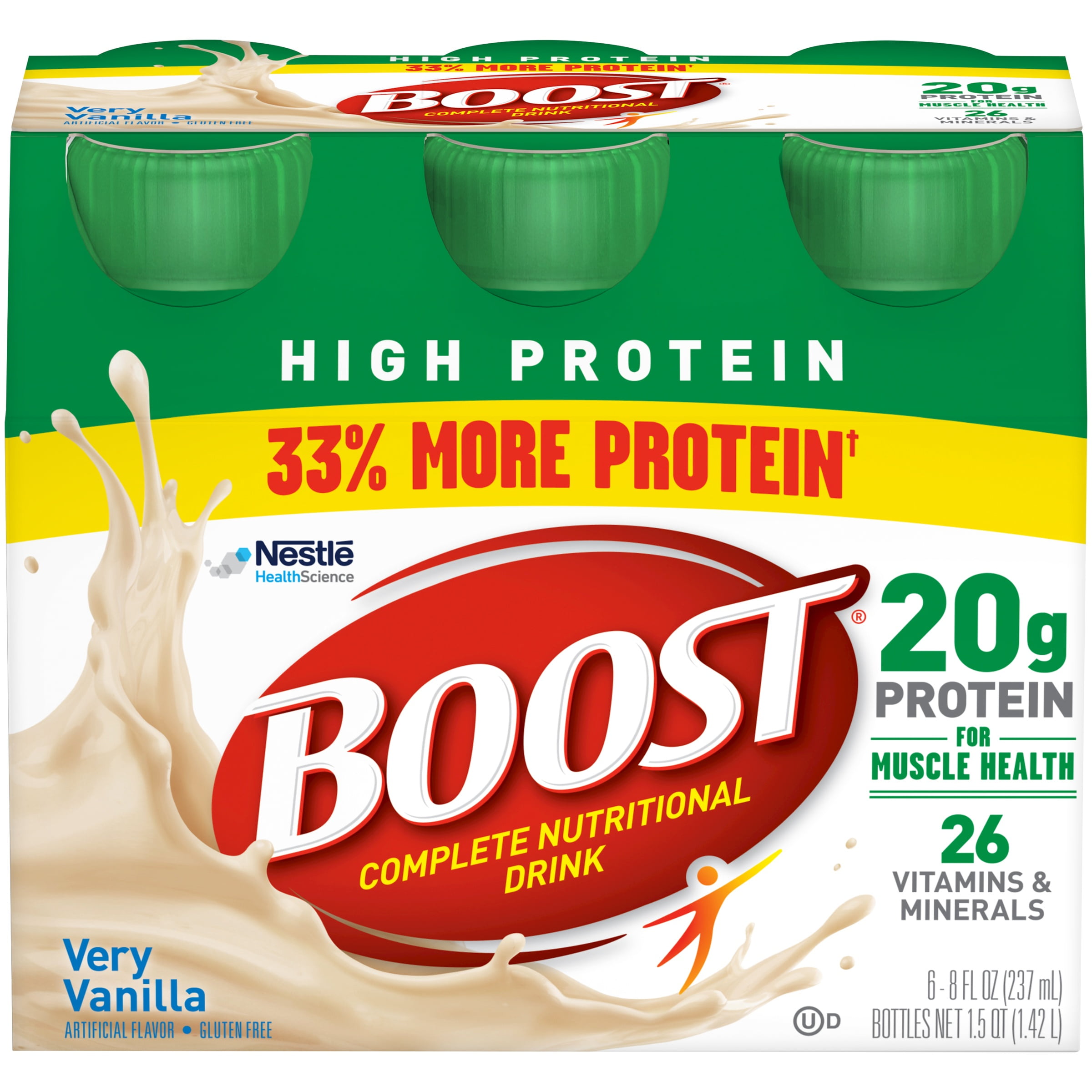 Boost High Protein Complete Nutritional Drink Very Vanilla 8 fl oz
