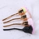 thumbnail image 4 of Naievear Brocha de Maquillaje Patrón de Flores de Rosa Mango Ergonómico Agradable para la Piel Suave Forma de Rosa Brocha Cosmética de Flores para Belleza (hy), 4 of 4