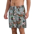 thumbnail image 2 of Pofeuu Mallard Ducks Swimming Prin Men's Swim Trunks Quick Dry Bathing Suit Swimming Board Shorts Mesh Lining Beach Swimwear-Medium, 2 of 6