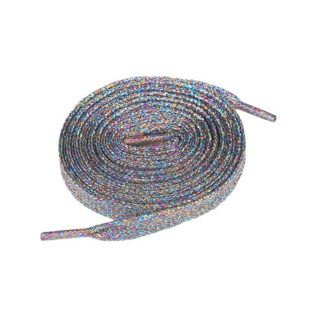 INSPIRE CHIC Paillettes Brillantes Scintillantes Lacets Plats Espadrilles Lacets 3 Couleurs 200cm/78.74