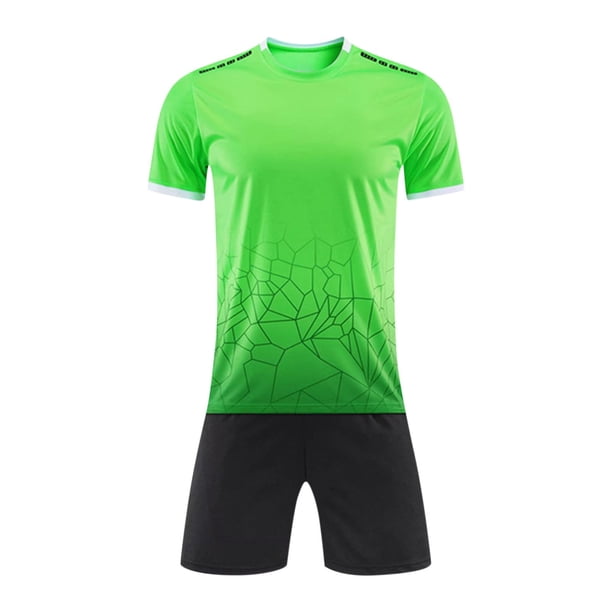 Odeerbi 4-16 Años Niños Verano Atletismo Trajes de Secado Rápido Deportes Correr Tops Pantalones Cortos Conjunto Transpirable Gradiente Manga Corta Top Shorts