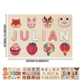 thumbnail image 5 of Children's Personalized Name Puzzle Wooden Educational Toy Birthday Gift, 5 of 5