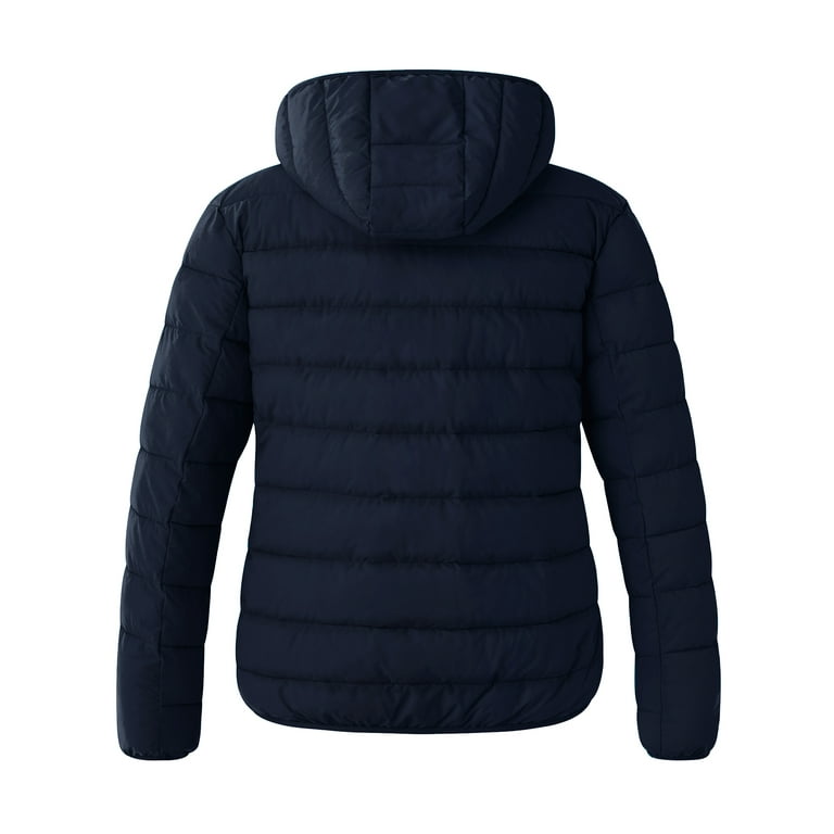 Wantdo Women's Plus Size Puffer Jacket Winter Bubble Coat Packable Parka  Jacket Navy 4X - Walmart.com