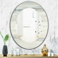 thumbnail image 3 of Designart 'Watercolor Colorfields I' Modern Mirror - Oval or Round Wall Mirror - 24x36, 3 of 4
